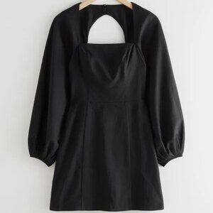 & Other Stories Balloon Sleeve Mini Dress